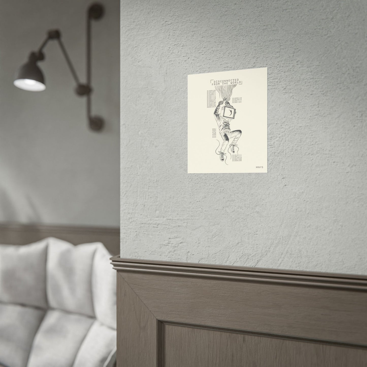 "DISCONNECTED FROM THE WORLD" POSTER