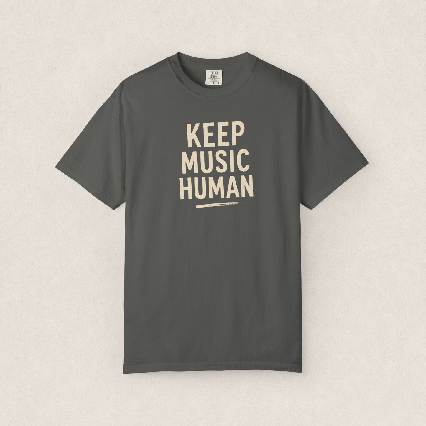 "KEEP MUSIC HUMAN" T-SHIRT