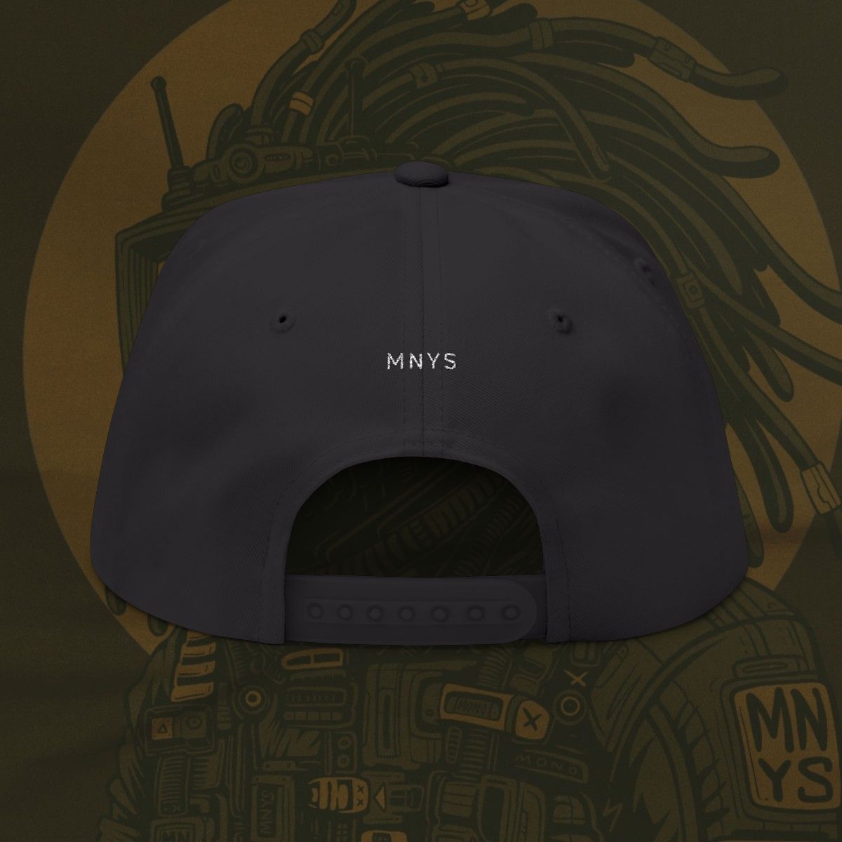 "DISCONNECTED FROM THE WORLD" FLAT BRIM HAT