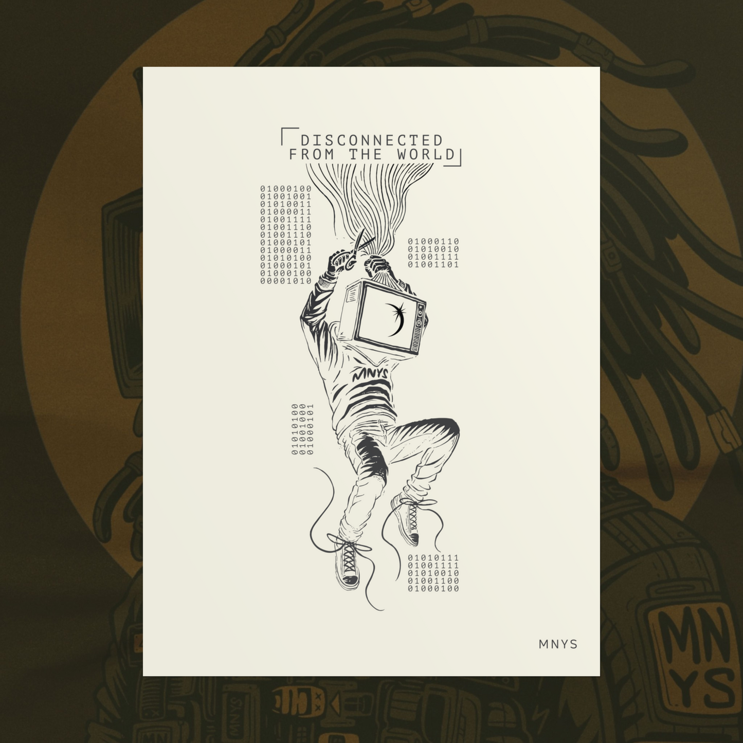 "DISCONNECTED FROM THE WORLD" POSTER