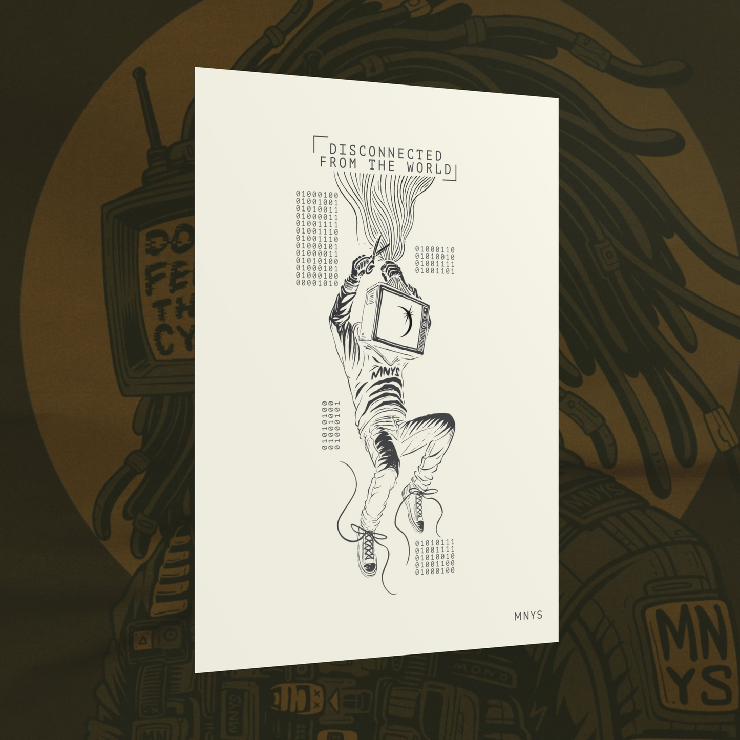 "DISCONNECTED FROM THE WORLD" POSTER